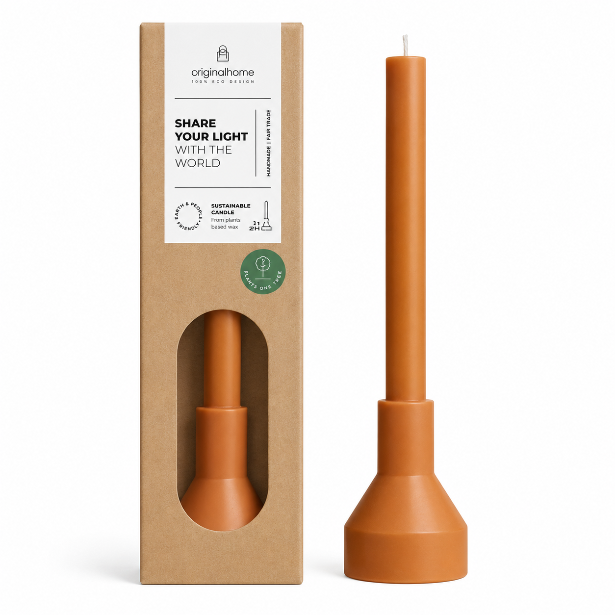 Original Home Vegan Mum ve Standı Dekoratif Seti