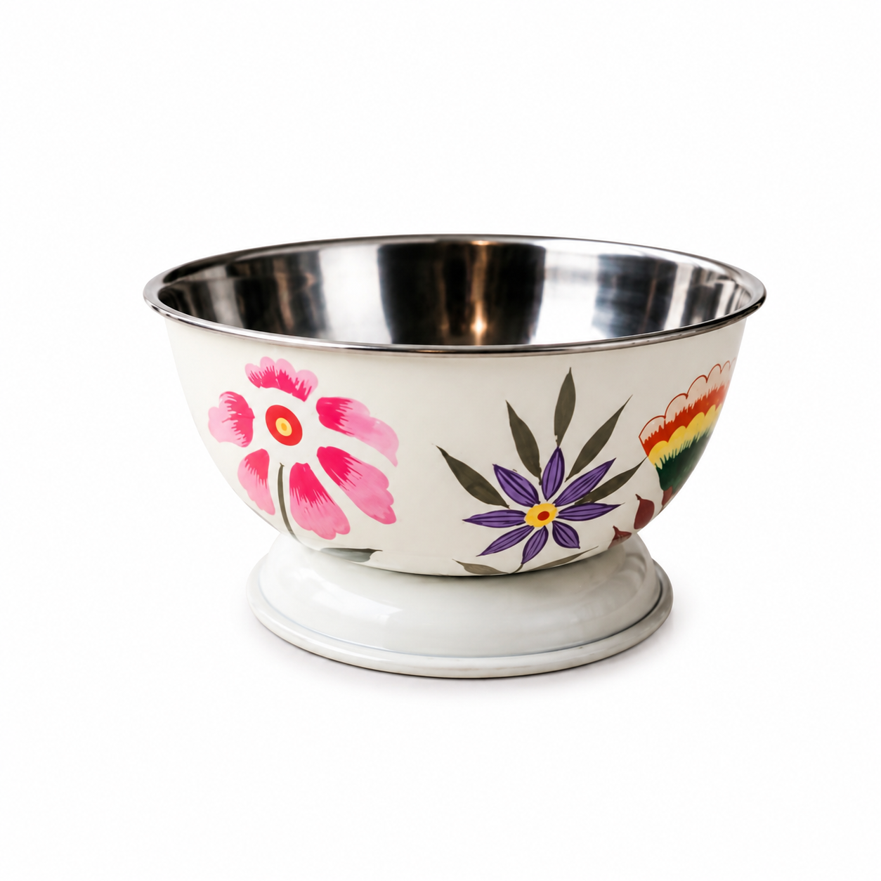 Emaye Ayaklı Bowl  Kasesi Küçük boy
