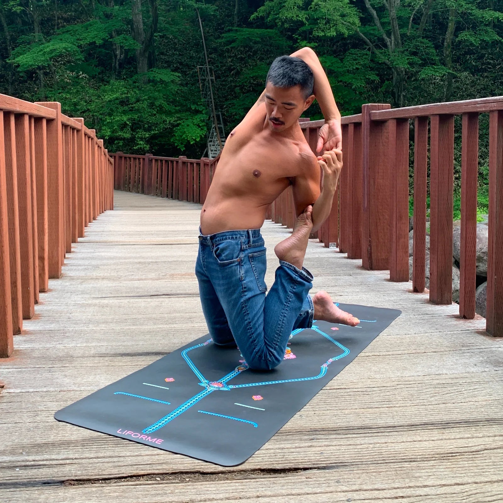 Liforme Mindful Garden Travel Yoga Mat