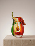 Surrealist Face El Yapımı Cam Vazo Dekoratif Obje