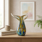 Good Inn Glass Art Fin Whale Tail Cam Vazo