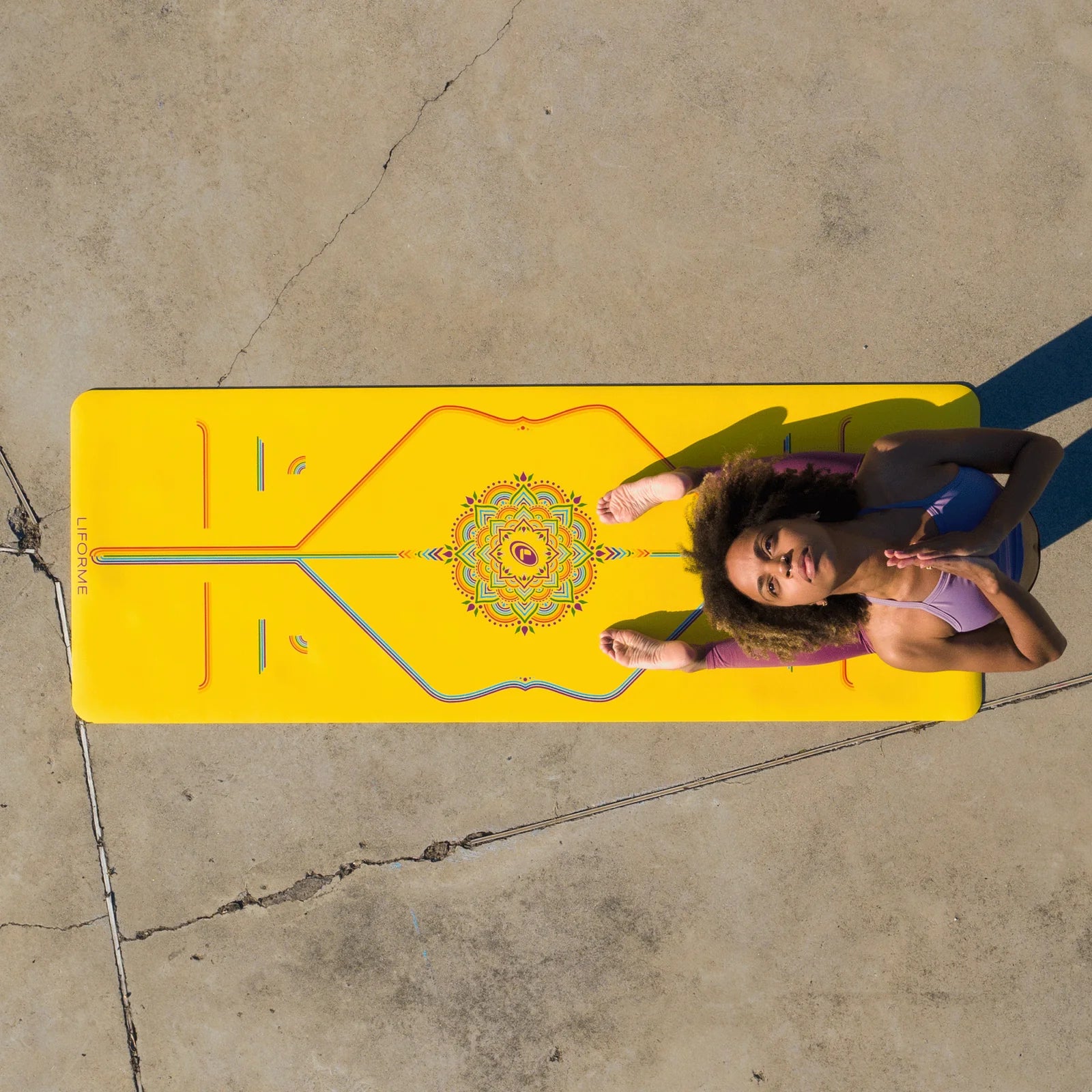 Liforme Rainbow Travel Yoga Mat